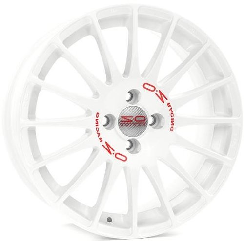 OZ Racing Superturismo WRC white + red lettering