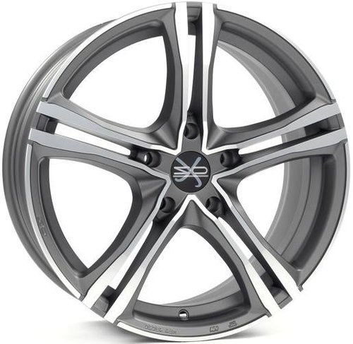 OZ Racing X5B matt graphite diamond cut